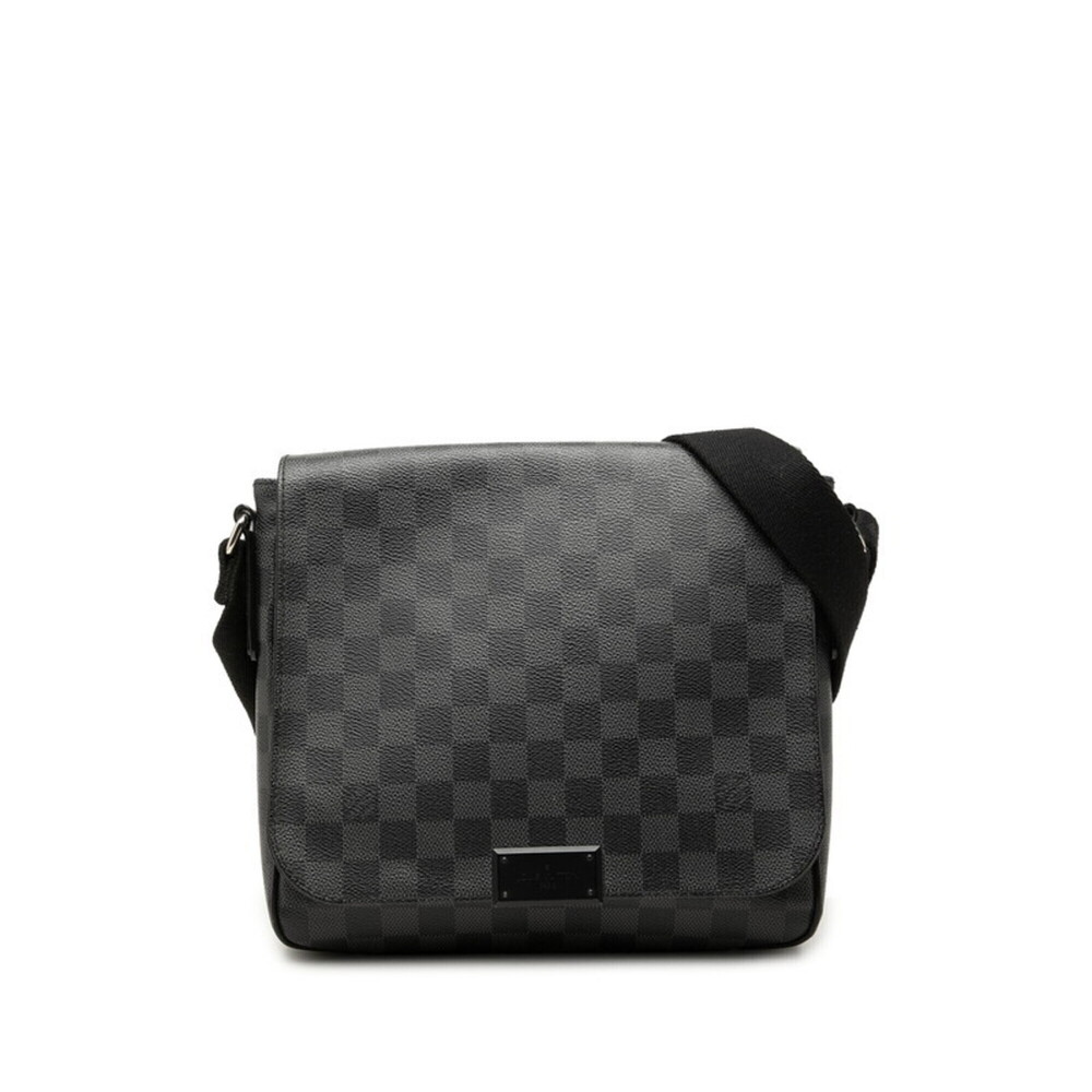 Louis Vuitton Damier Graphite District PM Crossbody Shoulder Bag Messenger N4...